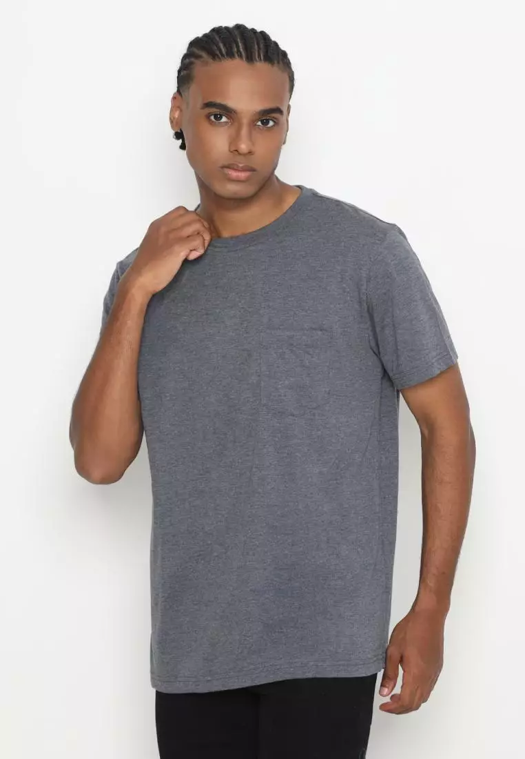 MATSUDA Kaos Polos Pocket T Shirt Cotton Chuo