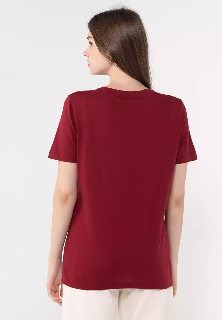 Tommy hilfiger maroon t shirt deals