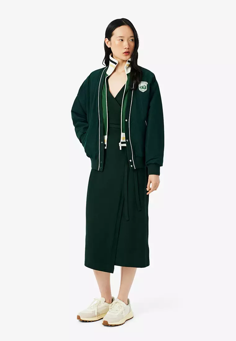 Slim Fit Polo Collar Wrap Dress