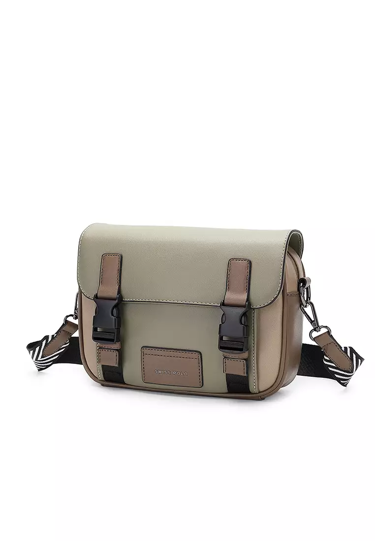 Casual Messenger Bag / Crossbody Bag / Sling Bag (Tas Selempang Pria) - Hijau