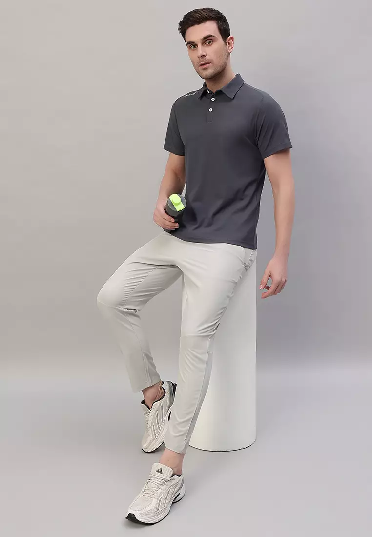 Men's Performance Grey Polo Tshirt