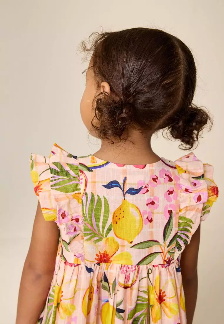 Double Ruffle Sleeve Dress