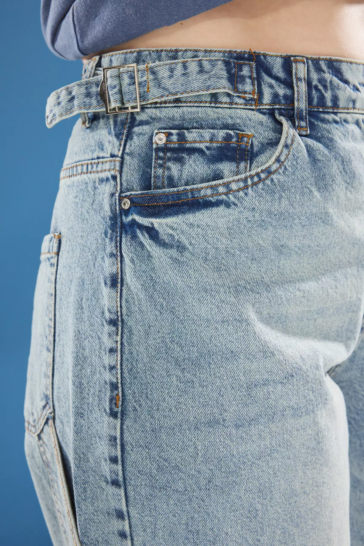 High Waist Pipe Leg Plus Size Jeans