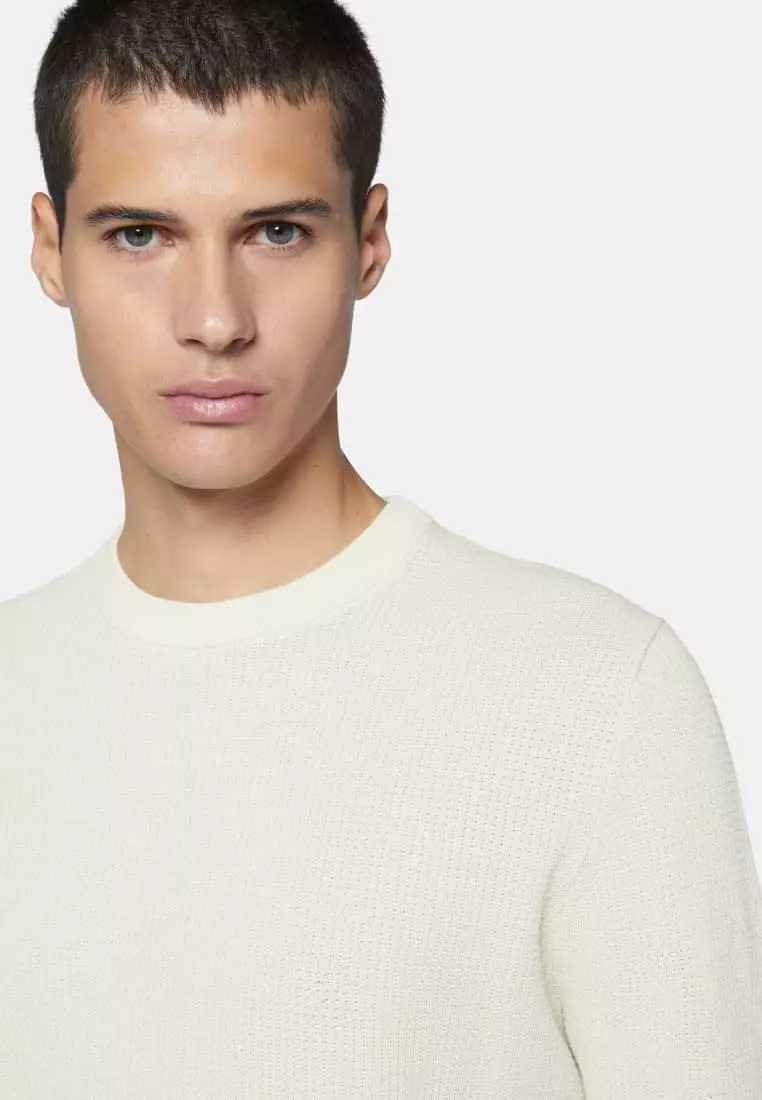White crew neck jumper mens outlet