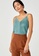 Love, Bonito green Celaena Pleated Camisole Top A5F2EAACB24041GS_2