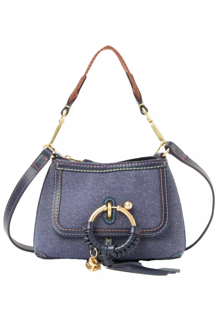 Buy See by Chloe See By Chloe Mini Joan In Denim Crossbody Bag for ...