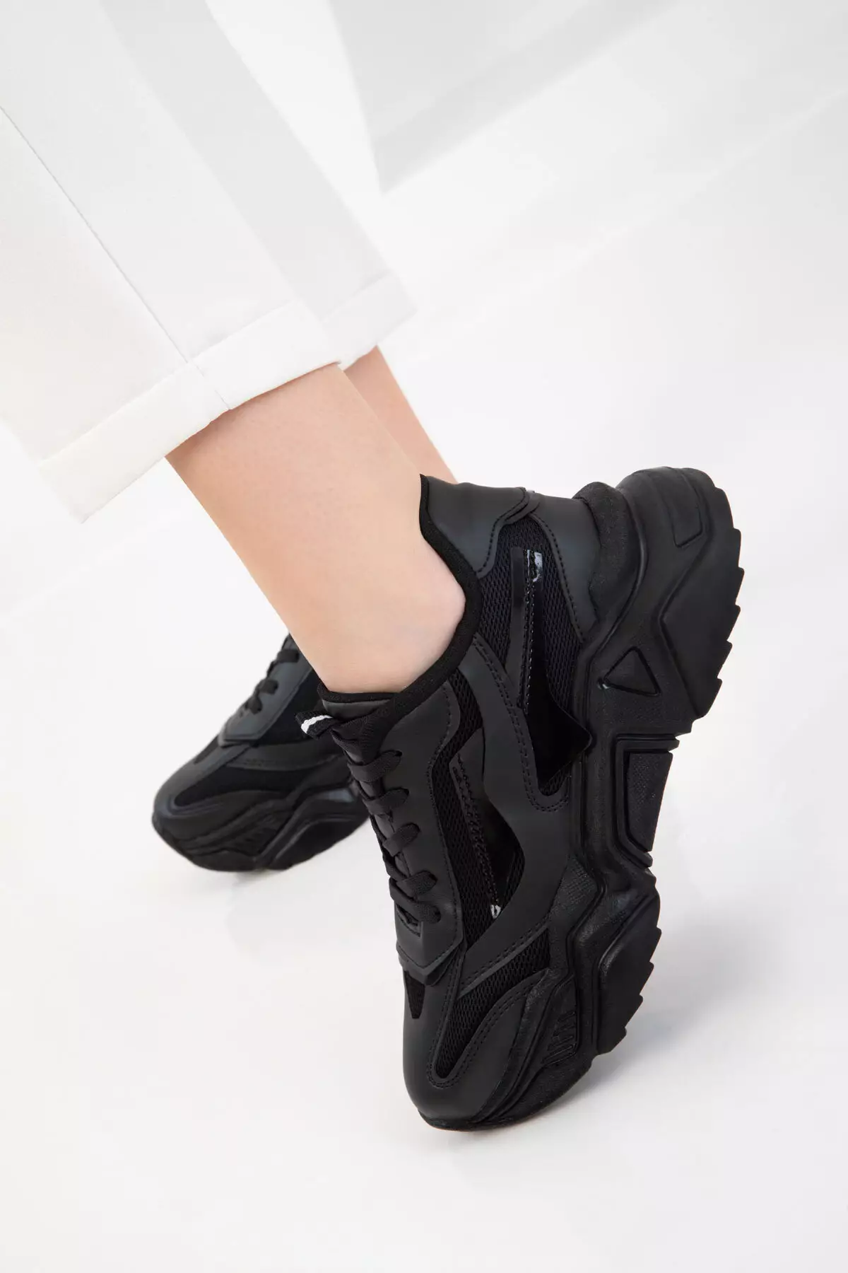 Black-Black Women's Snekaer 20609