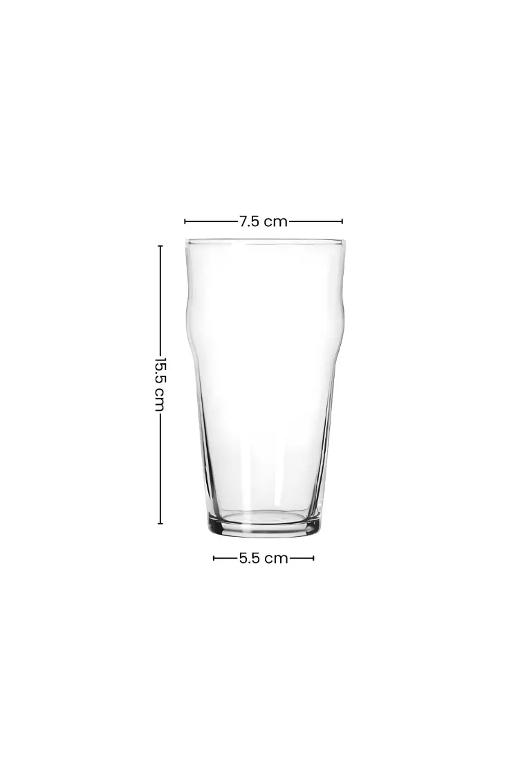 Buy Edge Houseware Edge Nonic Glass 485ml Capacity, Set Of 6 Pieces ...