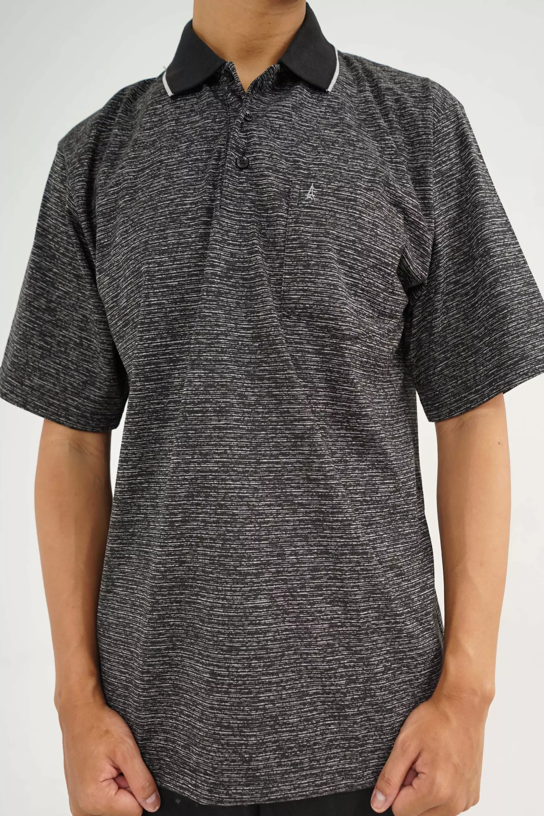 Andre Michel Polo Shirt Lengan Pendek Hitam 3411