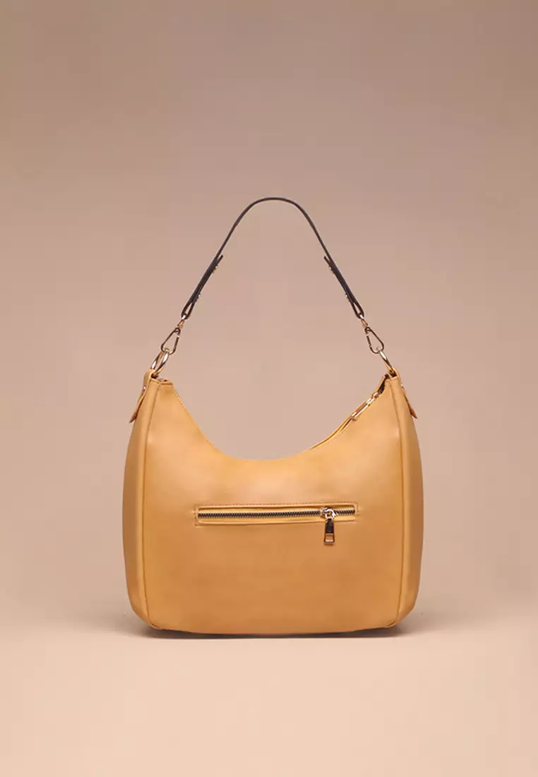 Tas Bahu Wanita Silvertote Jules Hobo Mustard