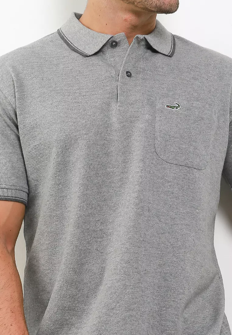 Crocodile COLE Fossil Baju Kaos Kerah Pria Men Polo Relax Fit - Katun