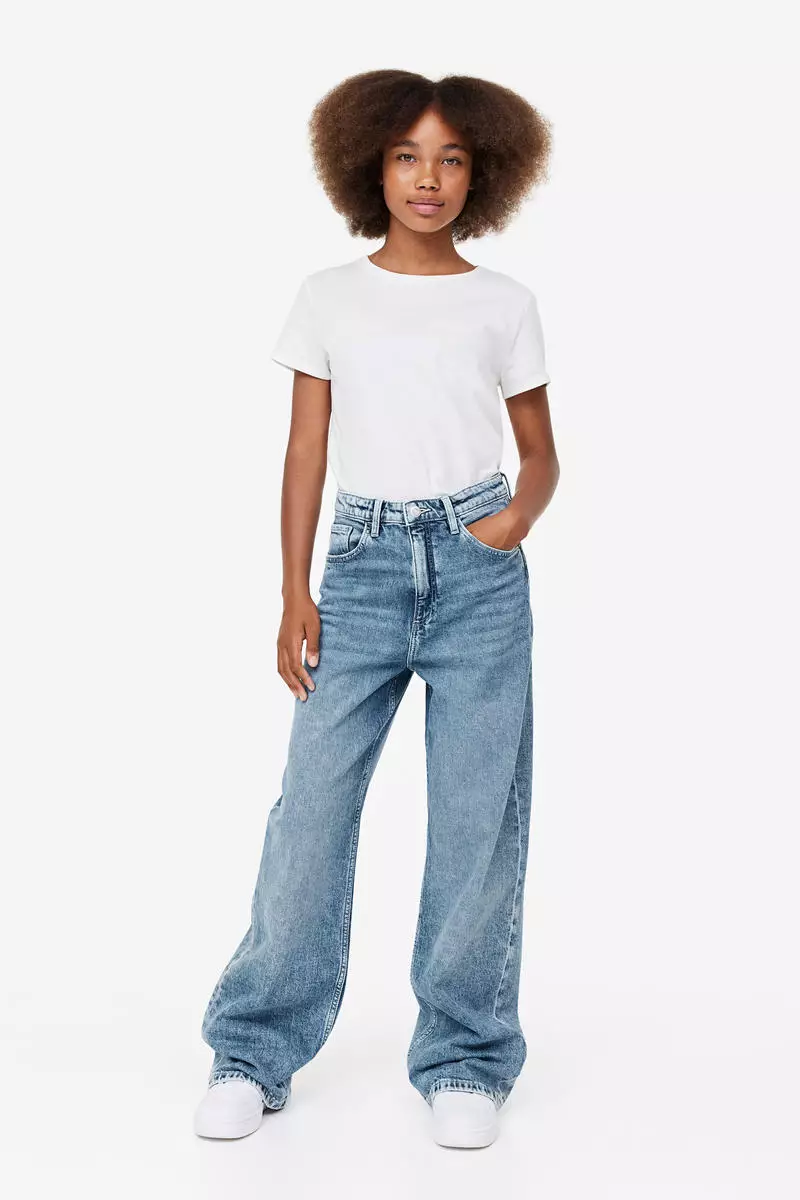 Buy H M Wide Leg Jeans 2024 Online ZALORA Philippines
