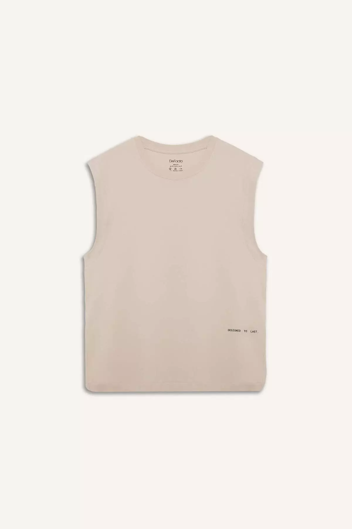 100% Cotton Boxy Fit Crew Neck Printed Tank Top C5040Ax25Hs