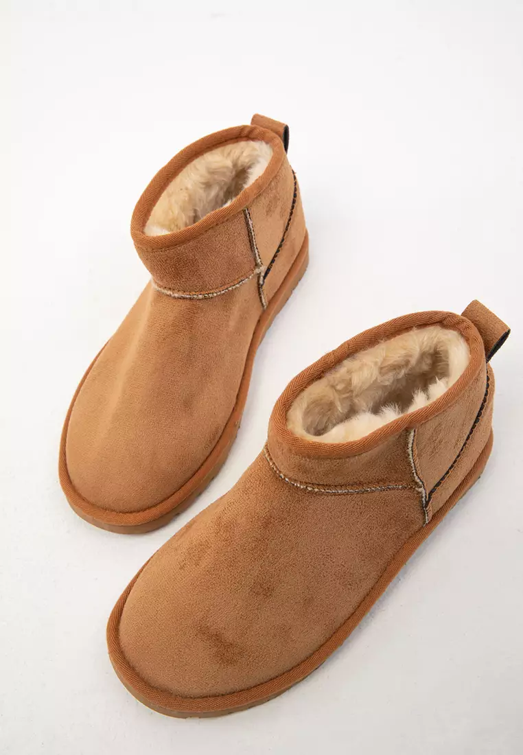 Tan Suede Women's Boots - 20024 Model Bootie