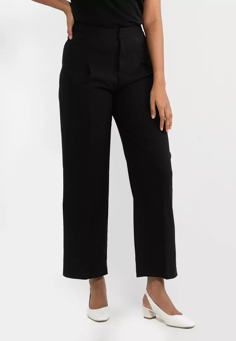 Buy G2000 Lurex Stripe New Wide Leg Pants 2024 Online | ZALORA Philippines