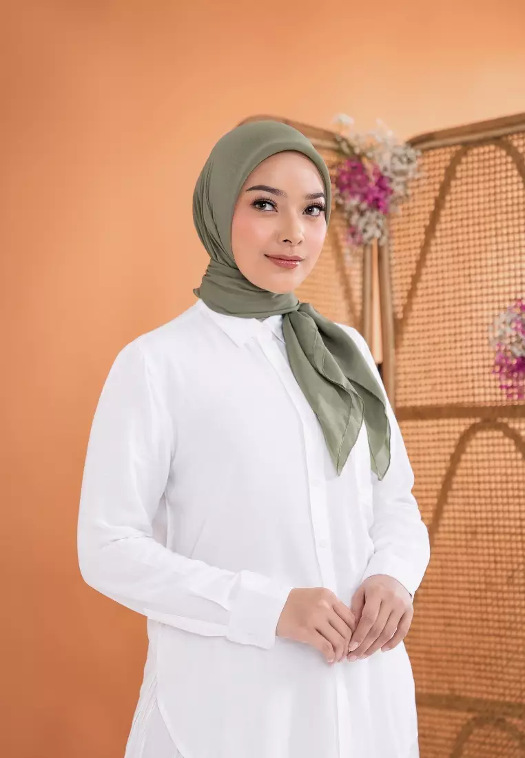 ZM Zaskia Mecca - Sana Army Hijab Kerudung Segi Empat