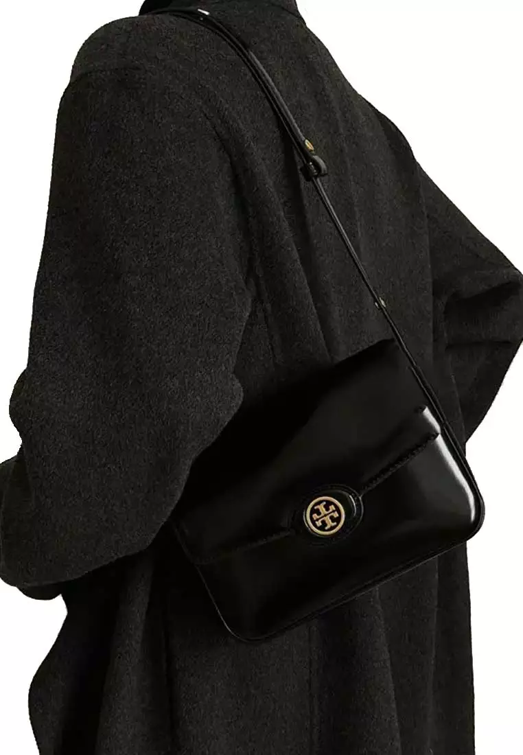 Robinson Spazzolato Convertible Shoulder Bag in Black 143122