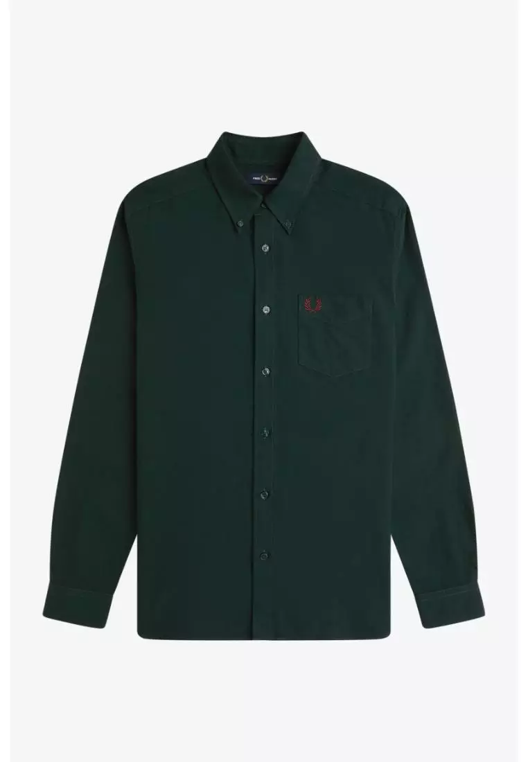 Fred Perry M5516 Long-Sleeve Oxford Shirt (Grassroots)