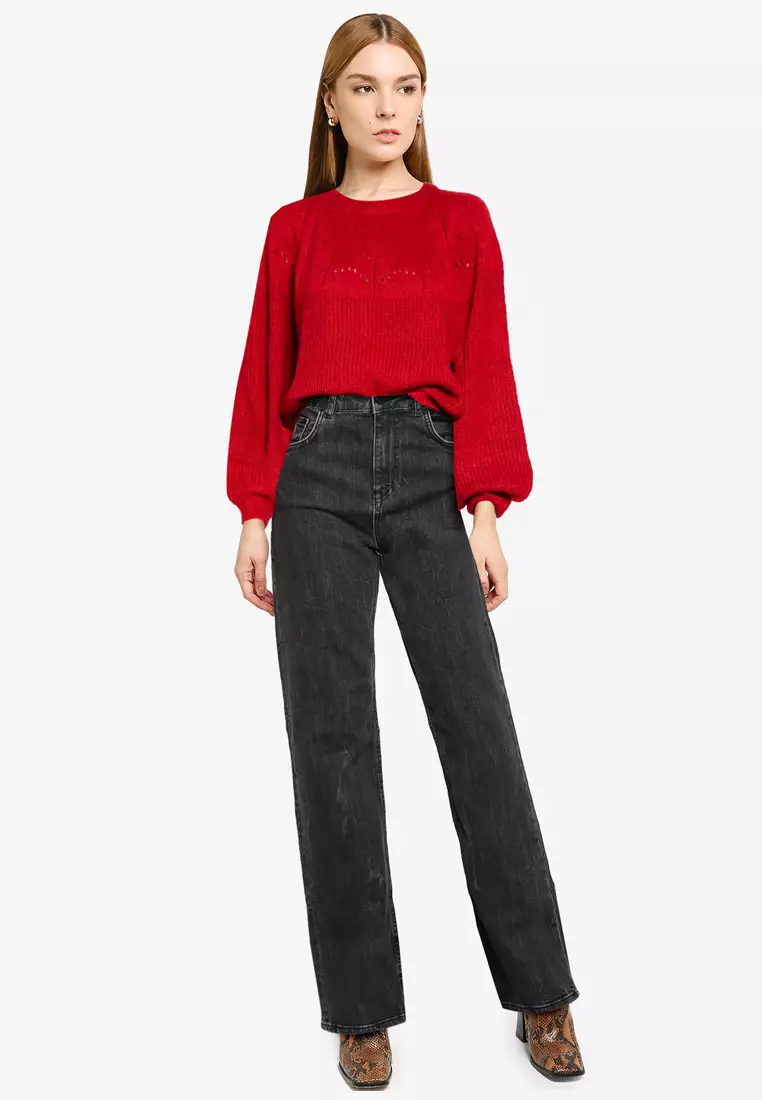 Wide Leg High Waist Jeans