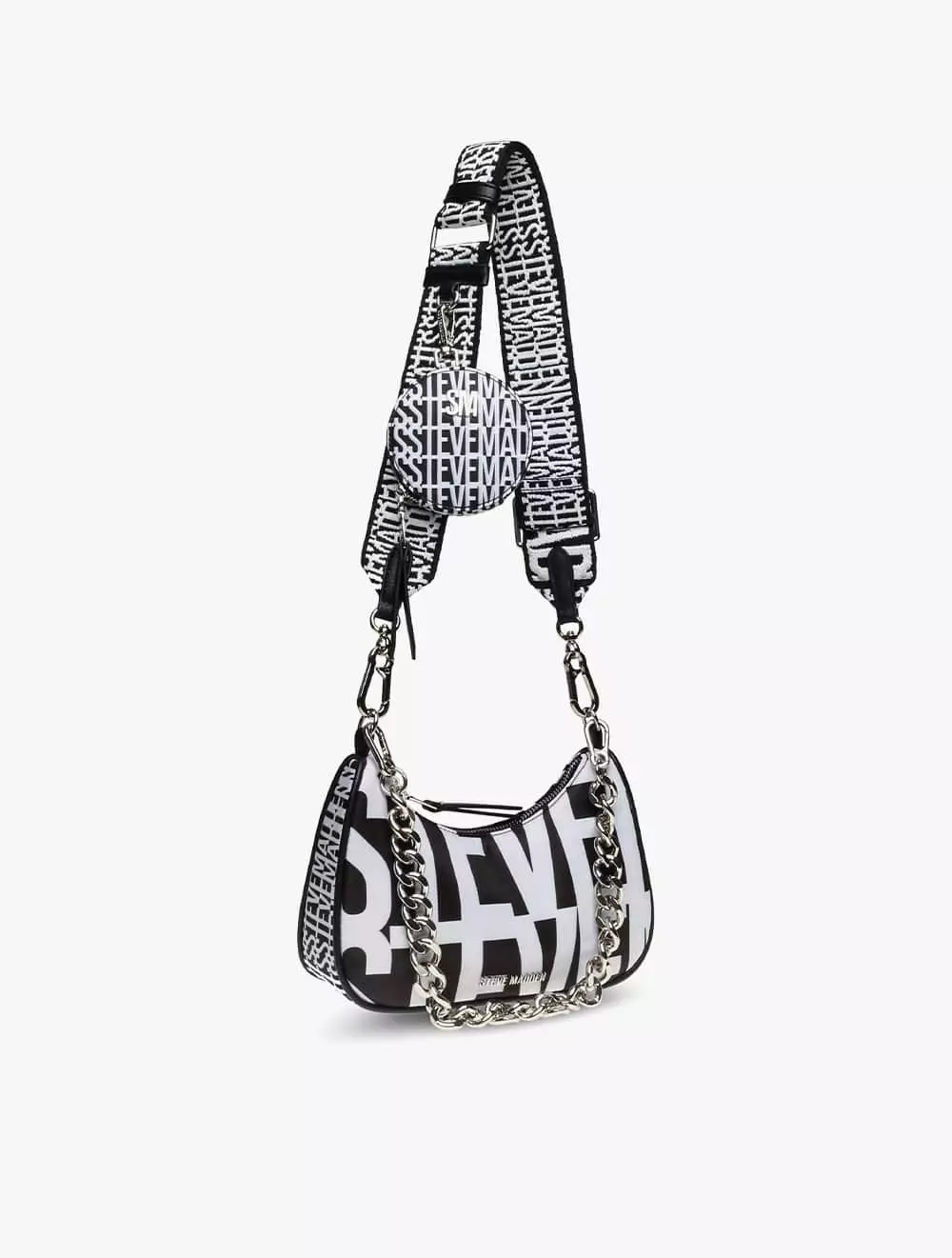 Steve Madden BVISUAL Women's Crossbody Bag- Black - Black