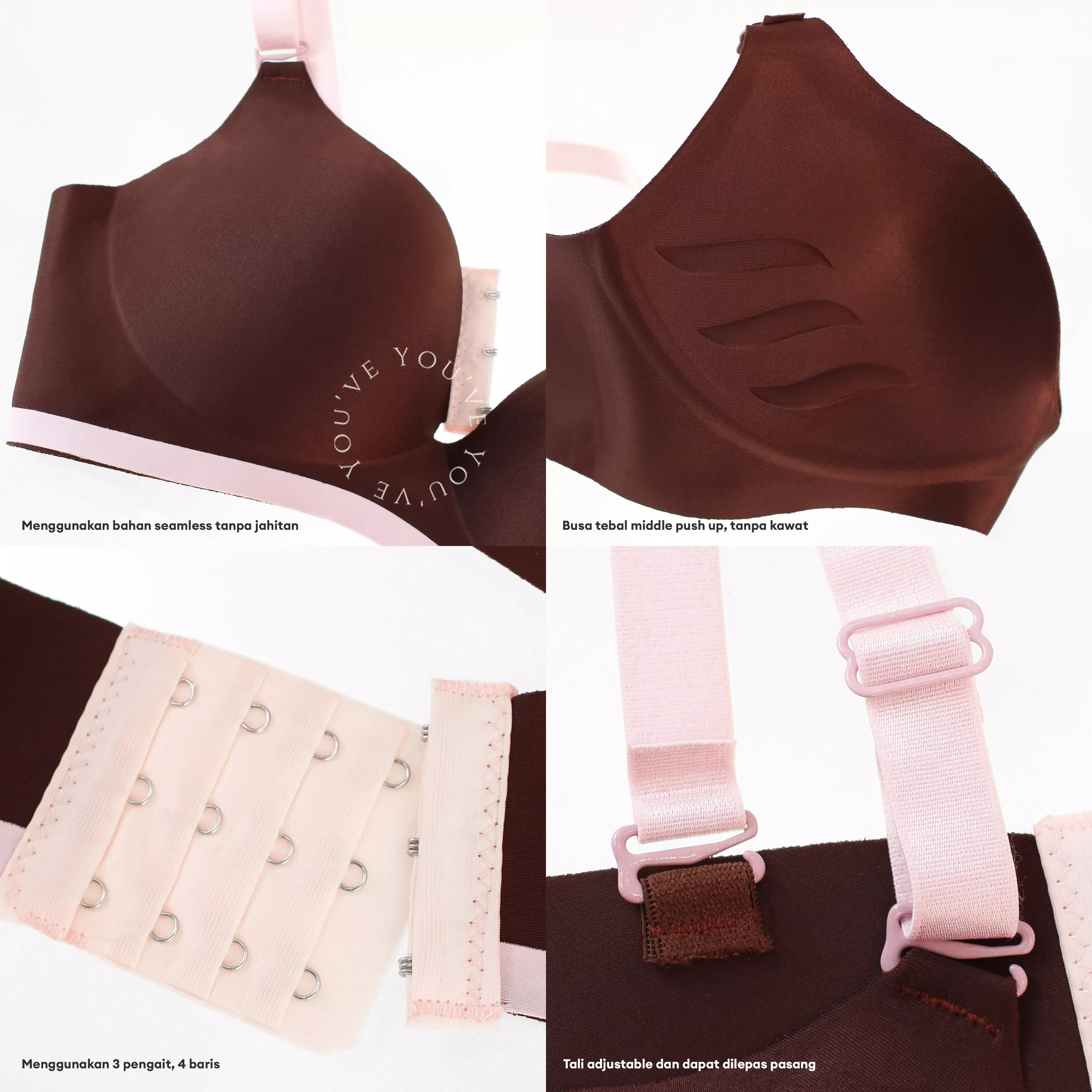 You’ve ( YouHave ) BH Seamless Bra Seamless Bra Tanpa Kawat Tanpa Jahitan Wanita Pakaian Dalam Wanita BRA Beha  Perempuan Cewe Remaja Women Woman 100137