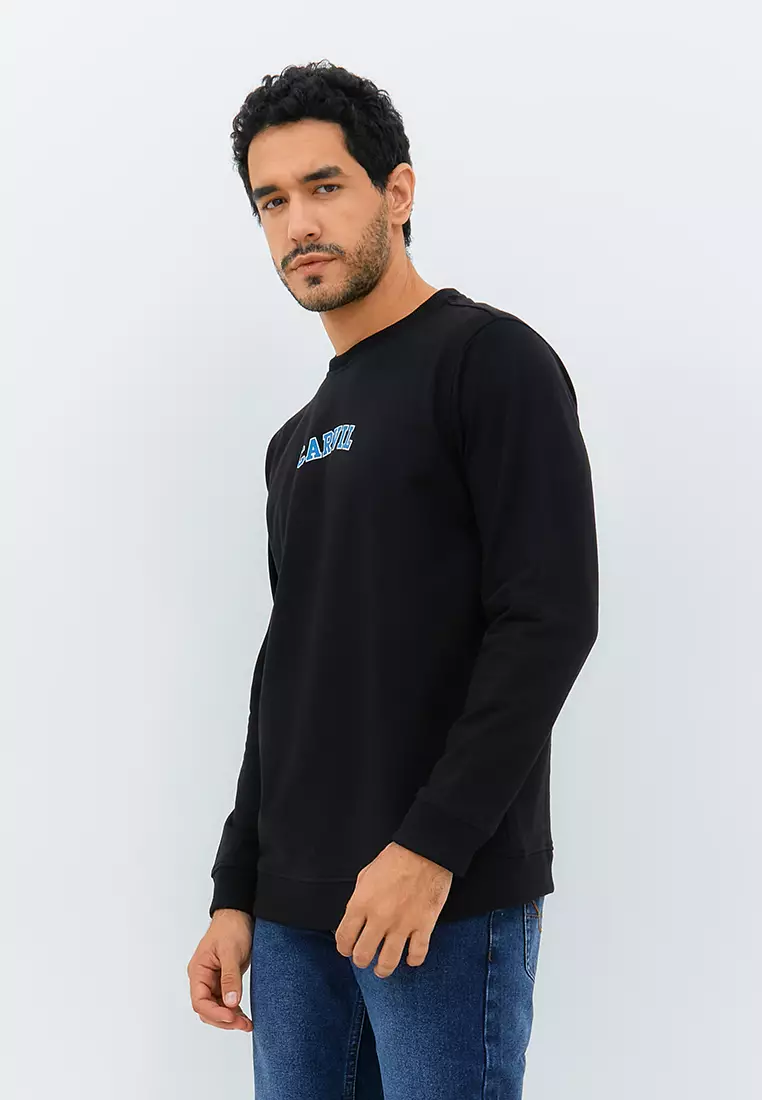 Carvil Sweater Pria Roxie-BLK