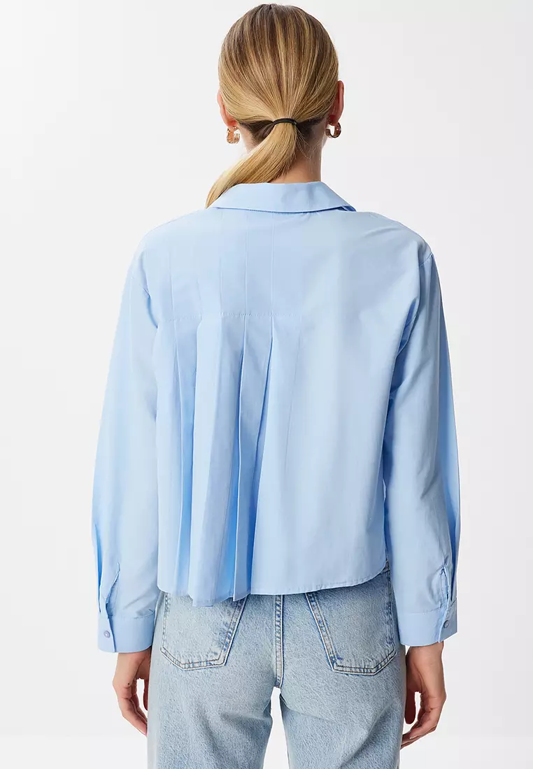 Pleated Detailed Woven Shirt