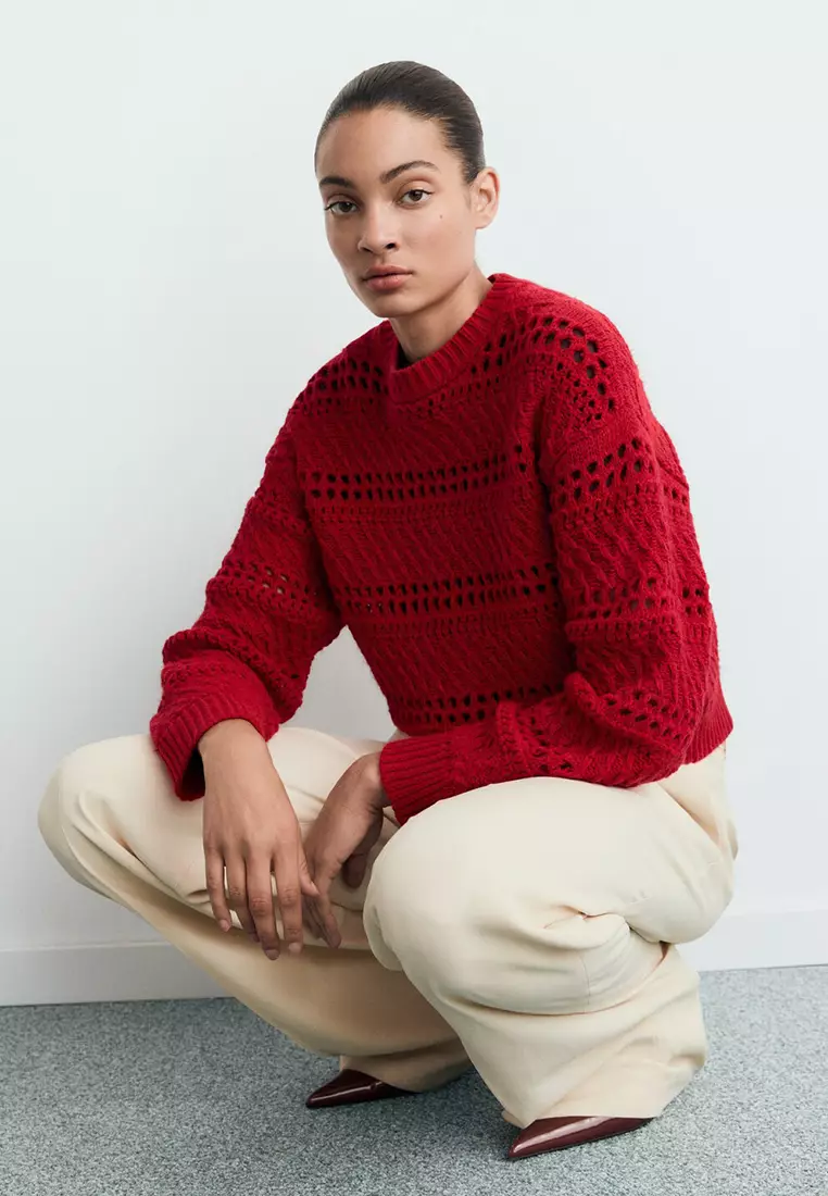 Openwork Knit Sweater