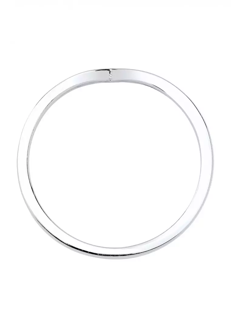 Cincin Perhiasan Perak 925 Wanita V-Shape