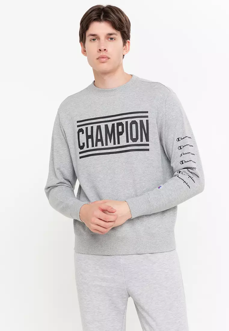 Buy Champion Japan Line Crew Neck Sweatshirt Oxford Gray S 2024 Online ZALORA Philippines