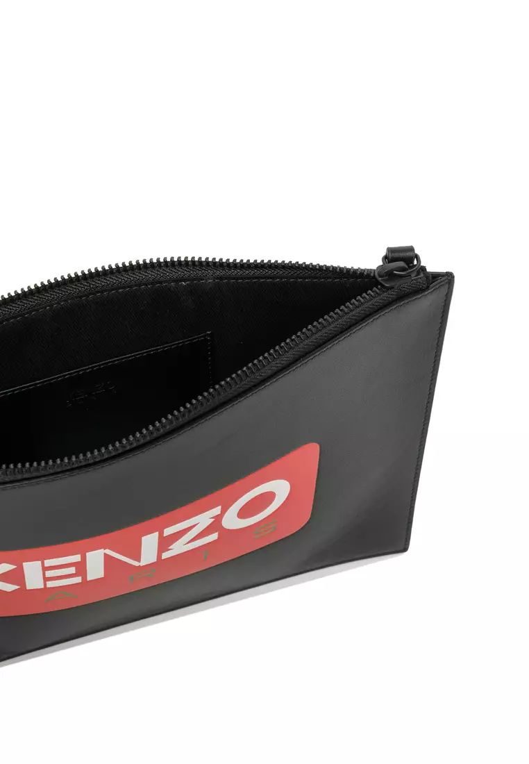 Buy Kenzo Paris Large Leather Clutch Clutch 2024 Online ZALORA