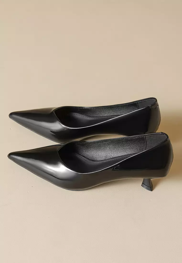 4.5CM Pointed Kitten Heel Pumps WW739-1