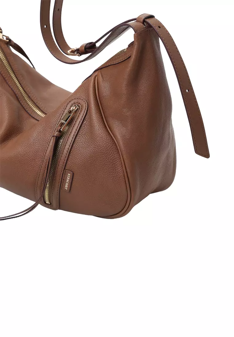 Ursula V11 2-Way Drape Hobo / Crossbody Bag - Caramel