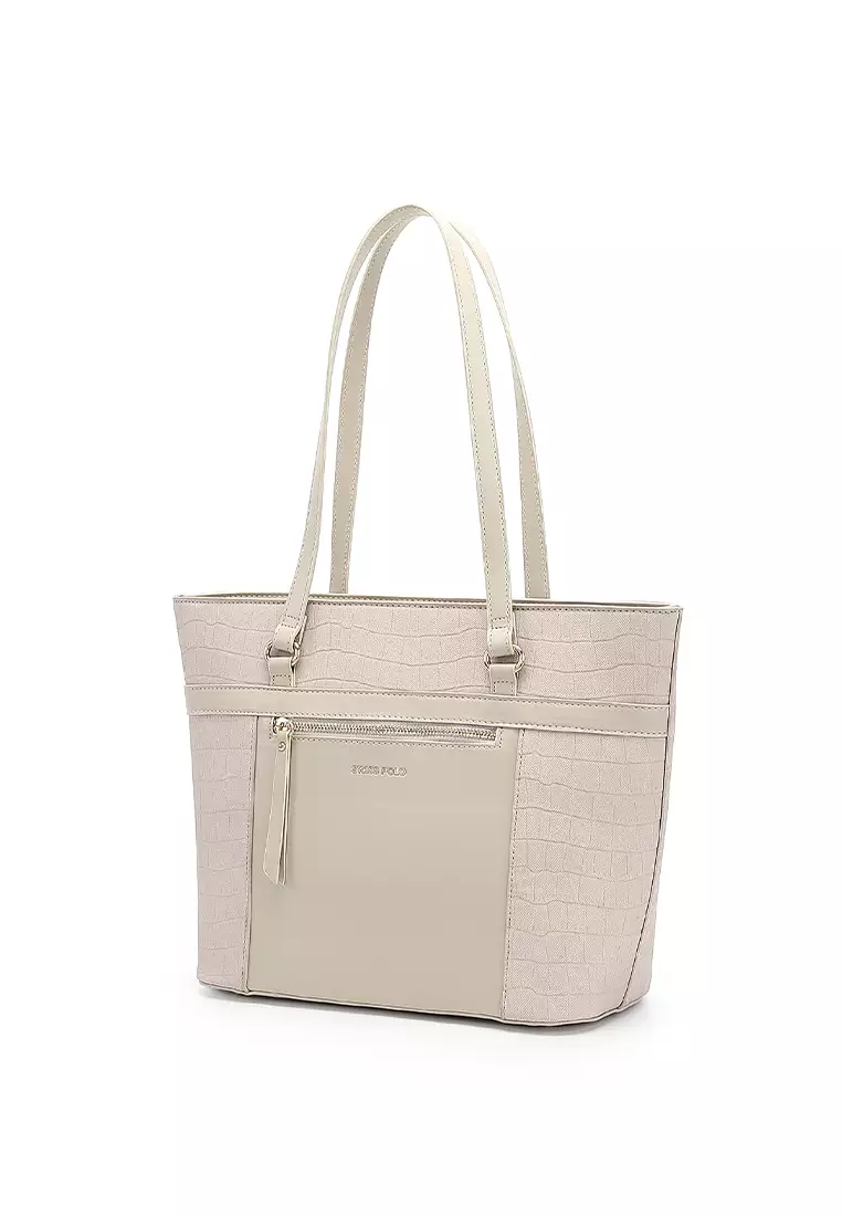Women's Tote Bag / Shoulder Bag - Beige