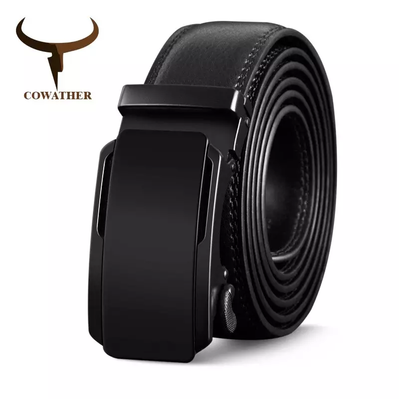 Jual Cowather Cowather Ikat pinggang Pria Kulit Sapi Asli CZ091 - BLACK ...