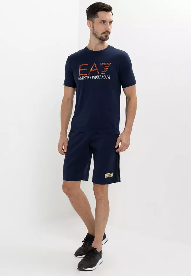 ea7 shorts and t shirt set