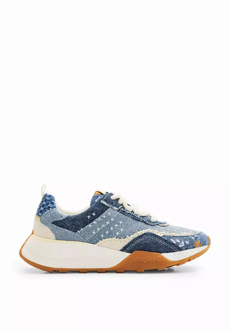 Discount on Desigual  shoes - SKU: Desigual Woman Shoes Denim Jogger Sneakers.