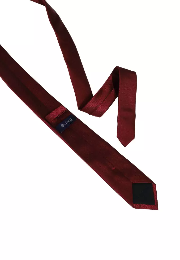 Byford Mens Micro Polyester Neck Tie 6.5 - 3026004A-79Maroon