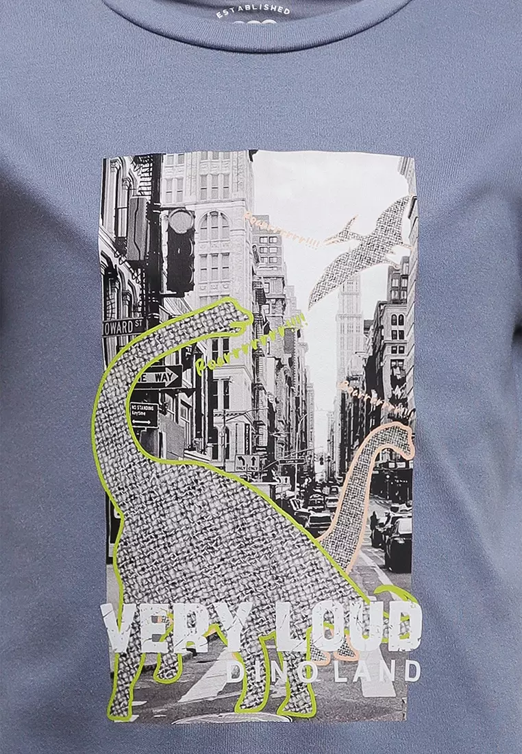 Qna Boy Charlie T-shirt Anak Abu