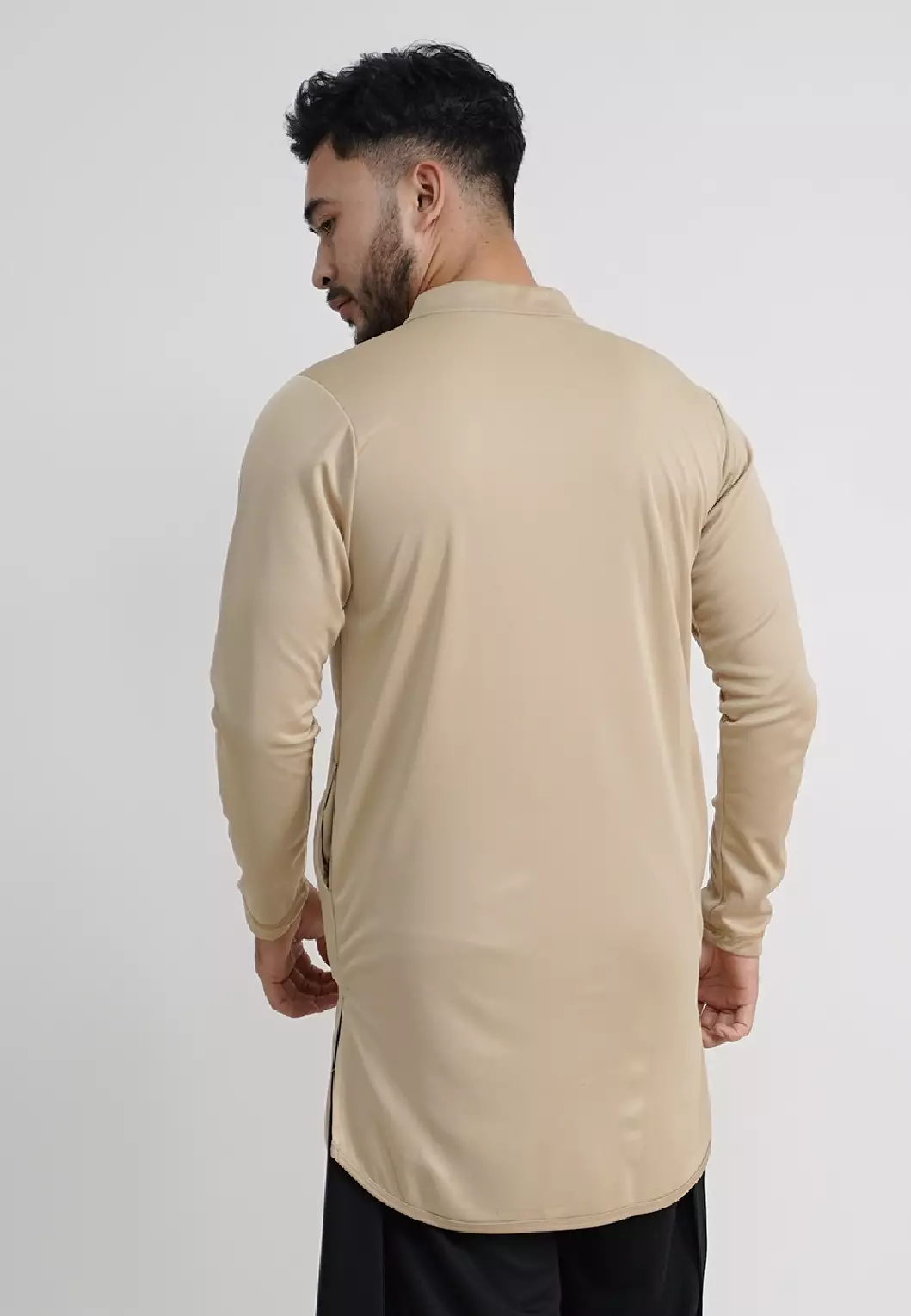 Tiento Nizam Baju Koko 3in1 Kurta Pria Dewasa Muslim Kerah Ciangi Casual Kerja Dry Fit Olahraga Ibadah Salat Lengan Panjang Ramadhan