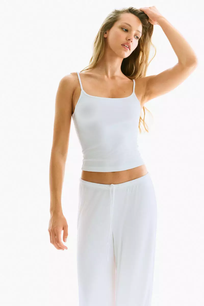 Wide drawstring trousers