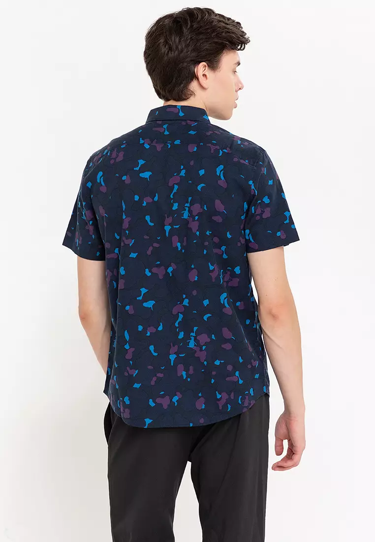 Camo Pete Printed Button Down