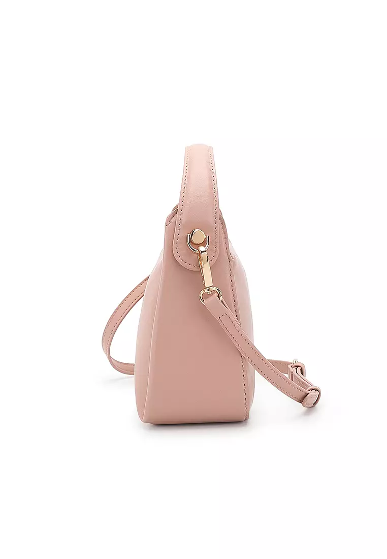 Women's Top Handle Bag / Sling Bag / Crossbody Bag (Tas Selempang / Tas Tangan) - Merah Jambu