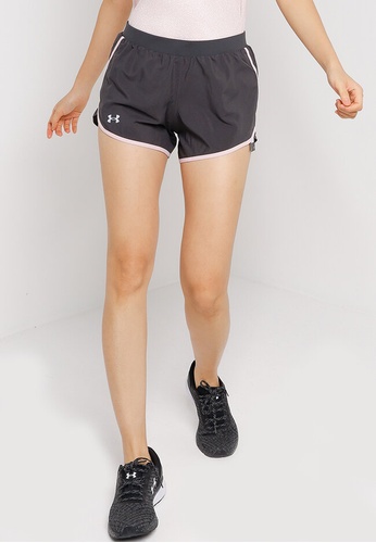 Under Armour grey Fly By 2.0 Shorts 75242AA4F7A3E4GS_1