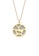 Les Georgettes by Altesse gold Les Georgettes Girafe Gold 16mm Necklace with Black/White leather 2139AAC8E8DAD9GS_2