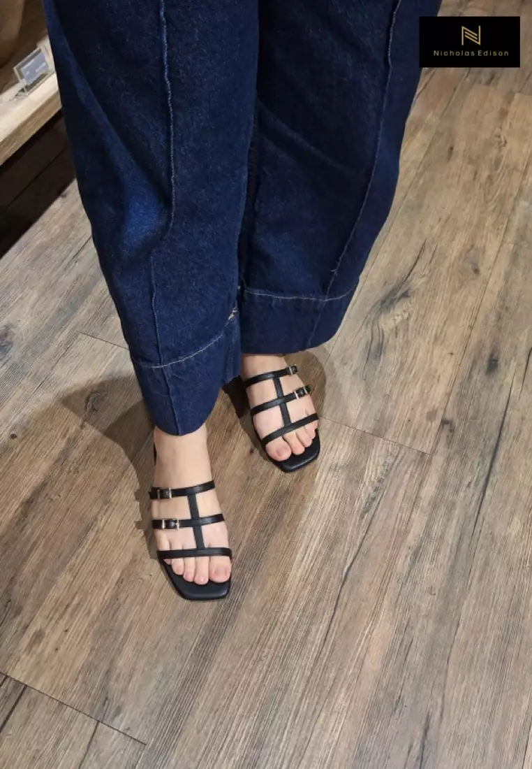 Nicholas Edison Sandal Hope Black