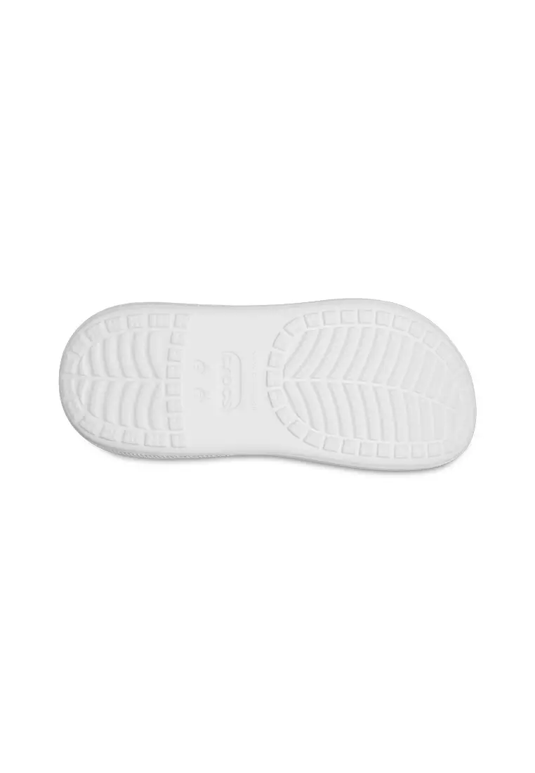 CROCS UNISEX CLASSIC CRUSH CLOG WHITE