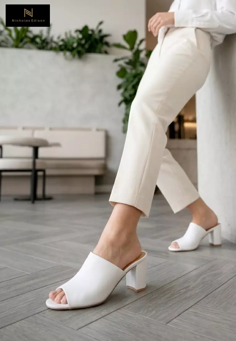 Nicholas Edison Heel Vita White