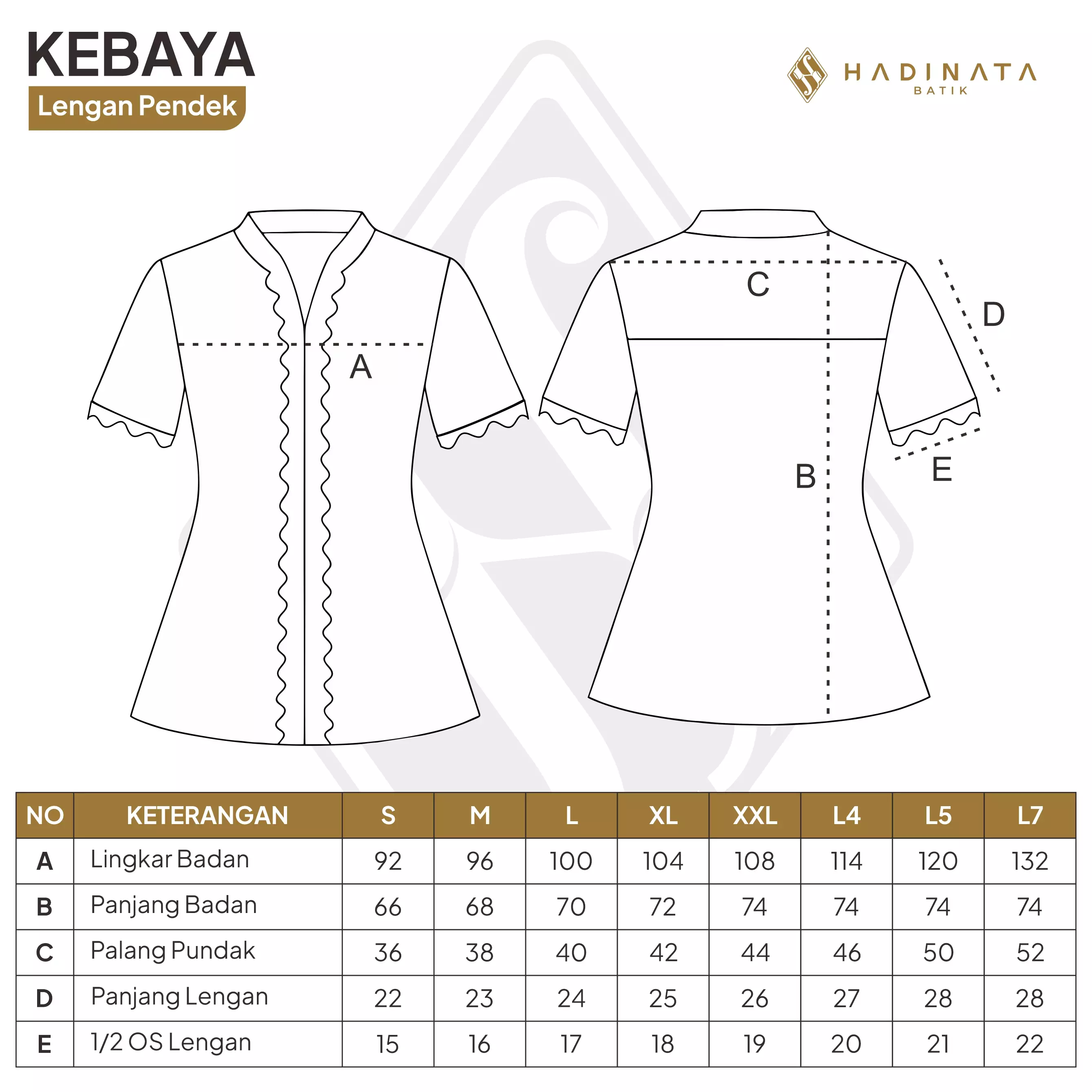 Hadinata Batik Wanita Kebaya Mahima White