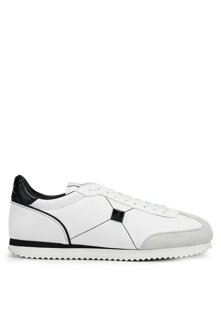 Discount on Valentino  shoes - SKU: Stud Around Lace-Up Sneakers (Tr)